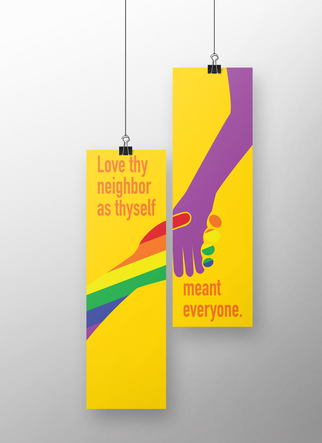 Two hands reaching out for each other.